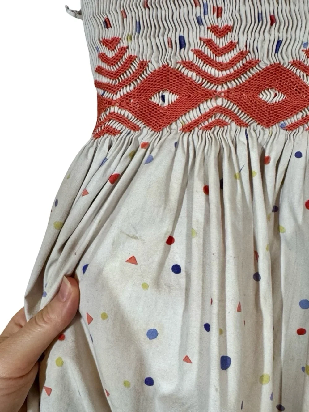 Oso & Me Betty Smocked Dress in Signature Dot